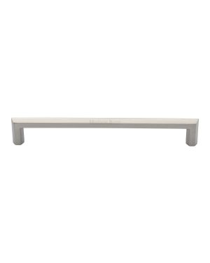 Heritage Brass Cabinet Pull Hex Profile Design 203mm CTC Satin Nickel Finish