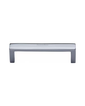 Heritage Brass Cabinet Pull Wide Metro Design 101mm CTC Polished Chrome Finish