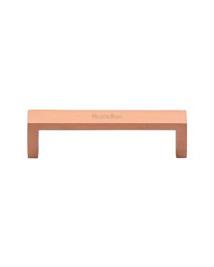 Heritage Brass Cabinet Pull Wide Metro Design 101mm CTC Satin Rose Gold Finish