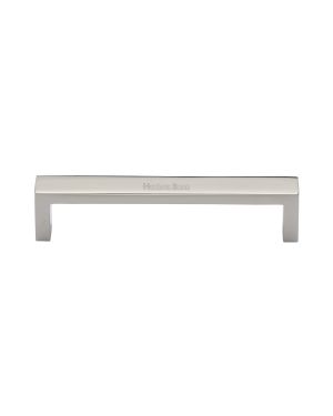 Heritage Brass Cabinet Pull Wide Metro Design 128mm CTC Polished Nickel Finish