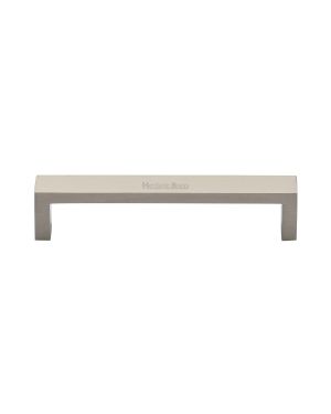 Heritage Brass Cabinet Pull Wide Metro Design 128mm CTC Satin Nickel Finish