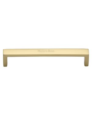 Heritage Brass Cabinet Pull Wide Metro Design 152mm CTC Polished Brass Finish