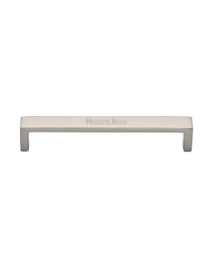 Heritage Brass Cabinet Pull Wide Metro Design 160mm CTC Satin Nickel Finish