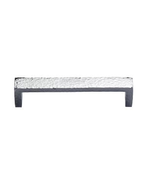 Heritage Brass Cabinet Pull Hammered Wide Metro Design 160mm CTC Polished Chrome Finish