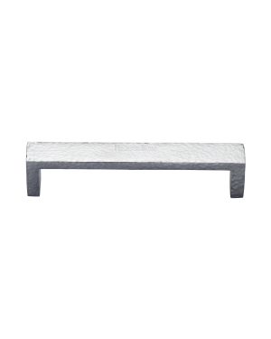 Heritage Brass Cabinet Pull Hammered Wide Metro Design 160mm CTC Satin Chrome Finish