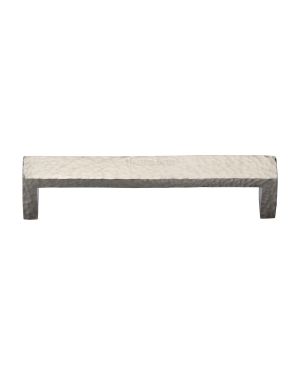Heritage Brass Cabinet Pull Hammered Wide Metro Design 192mm CTC Satin Nickel Finish
