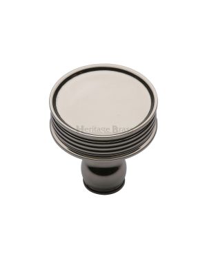 Heritage Brass Cabinet Knob Venetian Design 32mm Polished Nickel finish