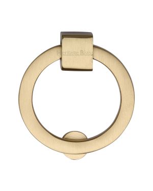 Heritage Brass Round Drop Pull 63mm Satin Brass finish
