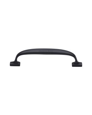 Heritage Brass Cabinet Pull Durham Design 128mm CTC Matt Black Finish