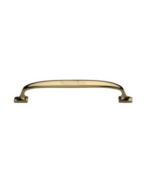 Heritage Brass Cabinet Pull Durham Design 160mm CTC Polished Brass Finish