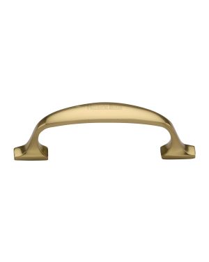 Heritage Brass Cabinet Pull Durham Design 76mm CTC Polished Brass Finish