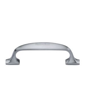 Heritage Brass Cabinet Pull Durham Design 76mm CTC Satin Chrome Finish