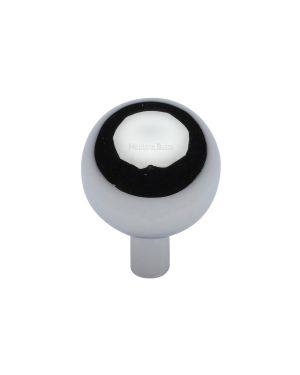 Heritage Brass Cabinet Knob Sphere Design 22mm Polished Chrome finish