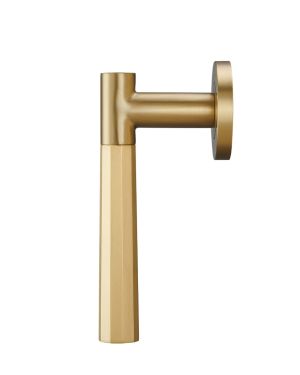 Cairo Lever Handle Pair - Satin Brass