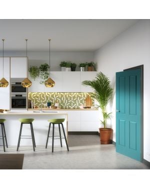 Canterbury 4-Panel Grained Fire Door (FD30)