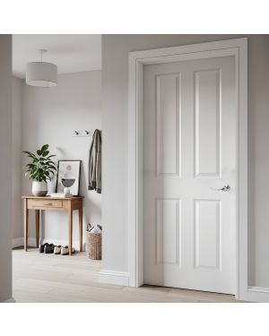 Canterbury 4-Panel Grained Fire Door (FD30)