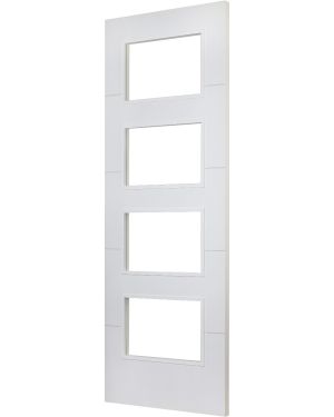 Orta C8514 White 4-Light Fire Door (FD30)
