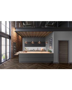 Denver Charcoal Grey Fire Door (FD30)