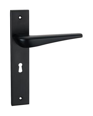 Genova Lever On Backplate - Lock - Midnight Black