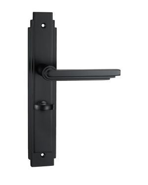 Viso Lever On Backplate - Midnight Black - Bathroom
