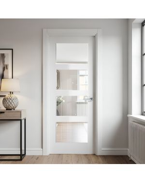 Contemporary 4-Light White