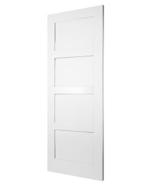Contemporary 4-Panel White