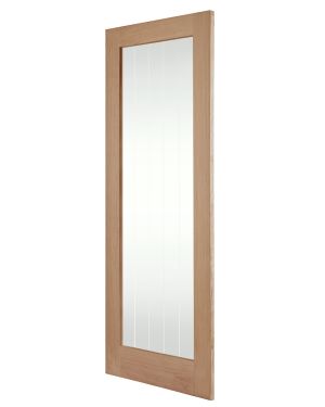 Cottage Oak 1-Light Pre-Finished Fire Door (FD30)