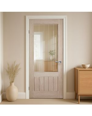 Cottage Oak 1-Panel 1-Light (Made to Measure)