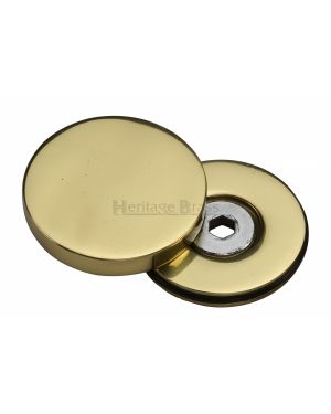 Heritage Brass Bolt Cover to conceal metal fasteners Polished Brass finish