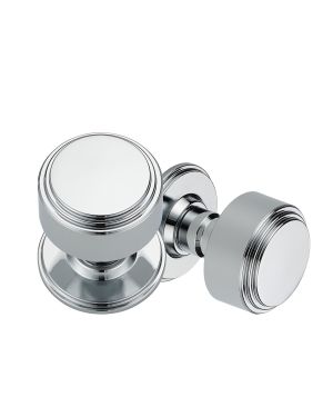 Deco Door Knob - Brilliante Chrome