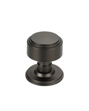 Deco Door Knob - Dark Bronze Anthracite
