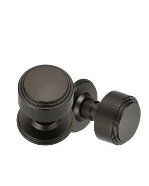 Deco Door Knob - Dark Bronze Anthracite