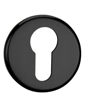 Euro Escutcheon - Satin Black