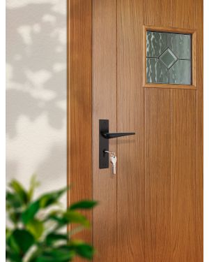 Genova Lever On Backplate - Euro Lock - Midnight Black