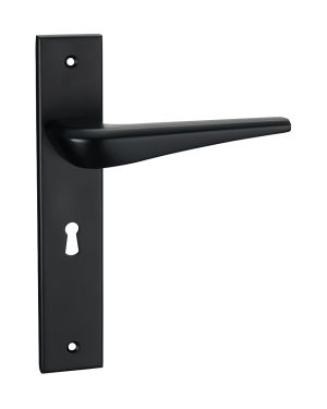 Genova Lever On Backplate - Lock - Midnight Black
