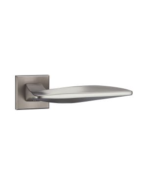 Milvio Lever On Square Rose - Cool Brushed Nickel