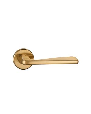 Navarra Lever On Rose - Satin Brass