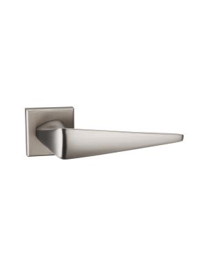 Scalzi Lever On Square Rose - Cool Brushed Nickel