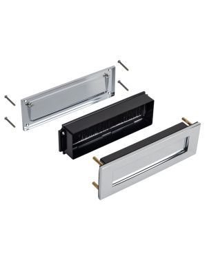 Traditional Sleeved Letterplate - Polished Chrome