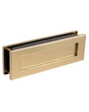 Traditional Sleeved Letterplate - Unlacquered Brass