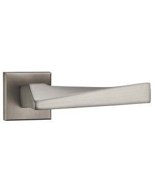 Trinita Lever On Square Rose - Cool Brushed Nickel