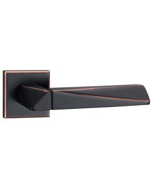 Vecchio Lever On Square Rose - Rubbed Copper
