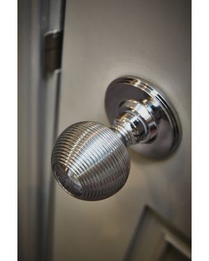 Zigrinato Mortice Knobs - Brilliante Chrome