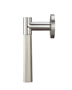 Danube Lever Handle Pair - Polished & Satin Stainless Steel