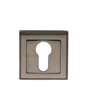 Heritage Brass Euro Profile Cylinder Escutcheon Matt Bronze finish