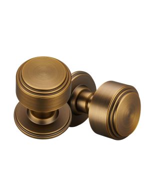Deco Door Knob - Parisian Bronze