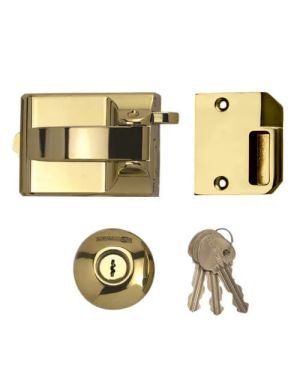 Ingersoll SC71 Double Locking Nightlatch - Brass