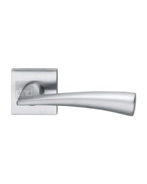 Dolce Door Handle on Square Rose Satin Chrome