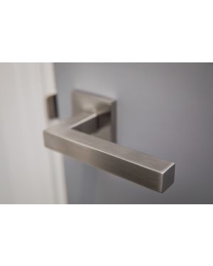 Drava Lever On Square Rose - Stainless Steel (EOL)