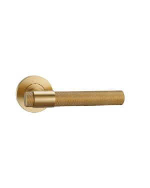 Durban Lever Handle Pair - Satin Brass